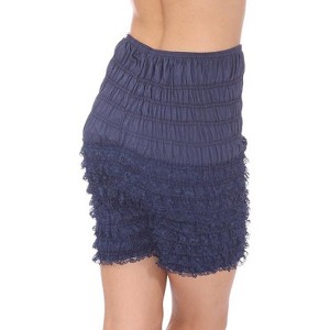 Malco Modes Women’s Ruffled Lace Bloomers – Pettipants for Costumes, Cosplay, Gothic & Vintage Ruffle Shorts - 1 of 4