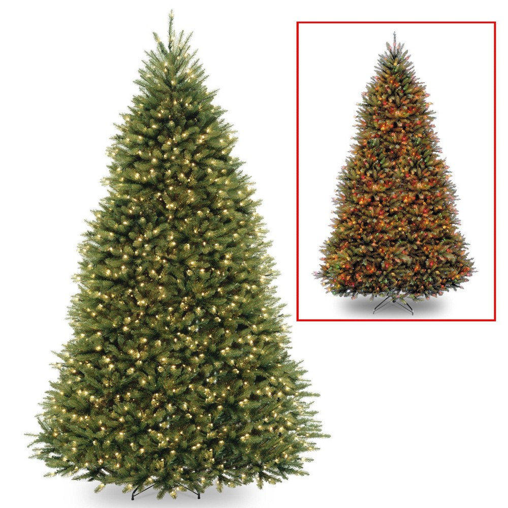 Photos - Garden & Outdoor Decoration National Tree Company 9' Pre-Lit LED Full Dunhill Fir Hinged Artificial Ch 