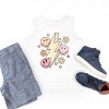 The Juniper Shop SmileyWorld Checkered Lightning Floral Youth Tank Top - 3 of 4