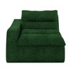 DOMETOUR Lazy floor sofa, modern floor lounge chair with left arm, comfortable beanbag sofa, suitable for living room bedroom office - Green - 4 of 4