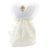 Tree Topper Finial 10.25" Angel Tree Topper White Lighted Holiday  -  Tree Toppers - image 2 of 3