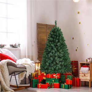 Yaheetech 4.5Ft/6Ft/7.5Ft/9Ft Hinged Spruce Artificial Christmas Tree Holiday Decoration with 1346 PVC Tips&Foldable Base - 1 of 4