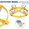 55 Gallon Drum Dolly, 1000 lbs Capacity Heavy-Duty Barrel Can Cart with Cross Braces and 4 Wheels, Steel Frame Dolly - 2 of 4