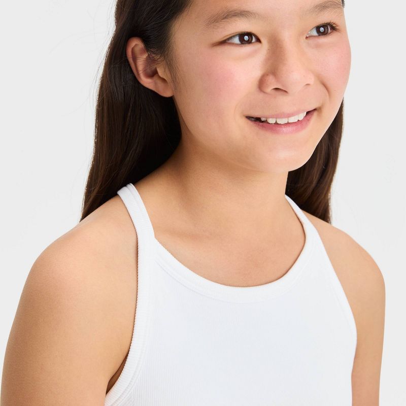 Girls&#39; Seamless Cropped Tank Top - All In Motion™, 4 of 7
