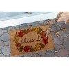 1'4" x 2'4" Blessed Indoor/Outdoor Coir Doormat - Entryways: PVC Backed, Shake Clean, Autumn Theme - 3 of 4