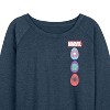 Women's - Marvel - Easter Lightweight French Terry Wide Neck Long Sleeve Shirt - 2 of 4