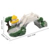 Unique Bargains Arch Bridge Decoration Resin Accessories White Gray Green Brown 9.06" Length - 4 of 4