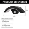 DORESshop 1-Light Black Curved Motion-Sensing Dusk-to-Dawn LED Wall Lantern for Indoor/Outdoor Use - 4 of 4
