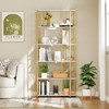 Tangkula 6-Tier Bookshelf w/Heavy-duty Metal Frame2 Anti-tipping Kits for Living Room - 4 of 4