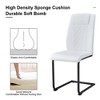 LOVMOR Dining Chairs Set, kitchen & Dining Room Chairs with Metal Legs and Faux Leather Padded Seat, kitchen Chairs w/ High Back - 3 of 4