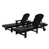 WestinTrends Malibu 2 Piece Reclining Chaise Lounge With Arms & Wheels - 4 of 4