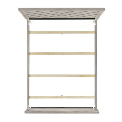 Keely Ash White Chevron Panel 5-Piece Bedroom Set