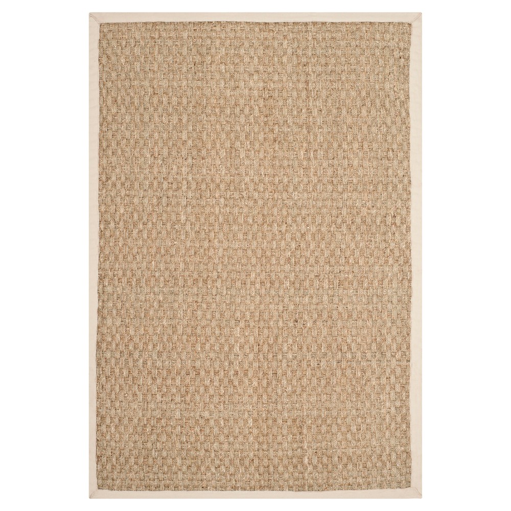 2'x3' Basket Weave Accent Rug Natural/Ivory - Safavieh