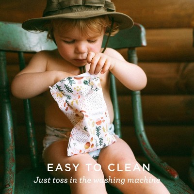 Esembly Snack + Sammy Pouches - Waterproof Reusable Food Storage Bags - Fantastic Fungi