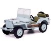 Willys Jeep 1/4-Ton Car Light Blue "United States Navy" 1/43 Diecast Model by Militaria Die Cast - 2 of 4