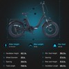 Electric Bike for Adults Folding Electric Bicycles with 500W Motor, 48V 13AH Battery, 7 Speed Adult Ebike for Mountain Beach Snow, Dark Gray - image 2 of 4