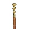 Design Toscano Empress Collection: Brass Capstick Solid Hardwood Walking Stick - 2 of 4