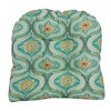 Blazing Needles, 19-inch U-Shaped Spun Polyester Outdoor Tufted Dining Chair Cushion - 2 of 2