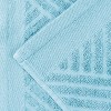 Basketweave Luxury Cotton Jacquard 3 Piece Assorted Towel Set by Blue Nile Mills - 3 of 4