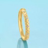 Ross-Simons 0.20 ct. t.w. Diamond Cluster Bangle Bracelet in 18kt Gold Over Sterling - 3 of 4