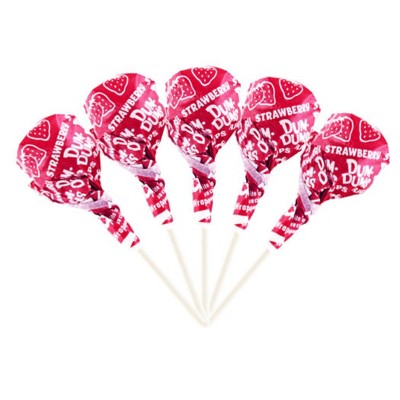 300ct Red Candy Strawberry Dum Dums Lollipops : Target