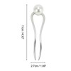 Unique Bargains Women's U-shaped Faux Pearl Decorative Hairpin 1 Pc - 4 of 4