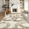 Luxury Modern Area Rug Ultra Soft Non Slip Stain Resistant Indoor Mat Machine Washable Low Pile Abstract Carpet - 4 of 4