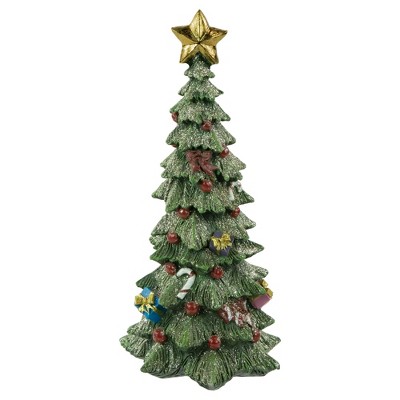 Northlight 10" Glittered Christmas Tree With a Star Tabletop Decoration