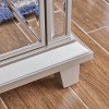 Toppington Mirrored Fireplace Media Console - SEI - 3 of 4