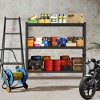ROOMTEC 3 Tier Heavy Duty Metal Storage Shelving, Adjustable Storage Rack, Industrial Standing Shelves Unit (63"H x 67"W x 19.7"D) - 2 of 4