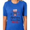 Runs On Mom Coffee Women's 4th Of July Crewneck Short-Sleeve T-Shirt - 4 of 4