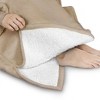 PAVILIA Wearable Blanket Hoodie Adults, Faux Shearling Cozy Oversized Hooded Sweatshirt, Warm Fleece Two Pockets - 3 of 4