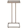 Side Table Bronze 24.6"H – Modern Square Glass & Steel Table by Zuo Modern - 3 of 4