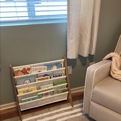 Wildkin Sling Bookshelf with Storage White/Blue