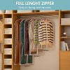 All Clear Garment Bags, Waterproof Zippered Covers for Coats, Jackets & Shirts - 2 of 4
