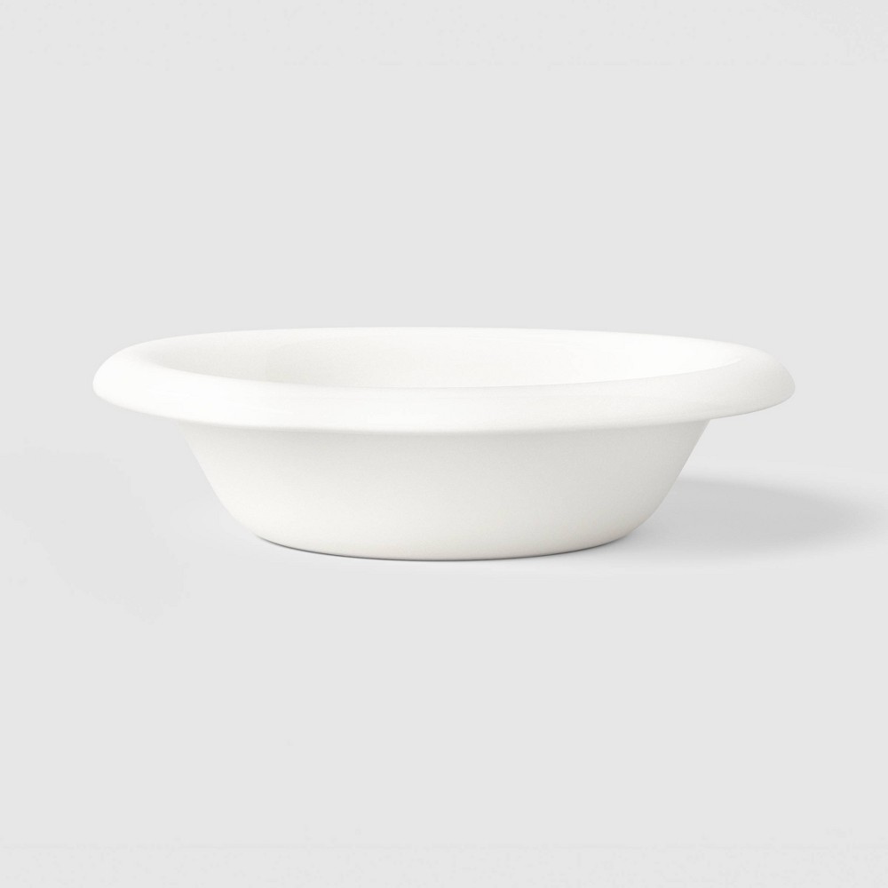 800ml Stoneware Round Rim Pasta Bowl Cream - Room Essentials™