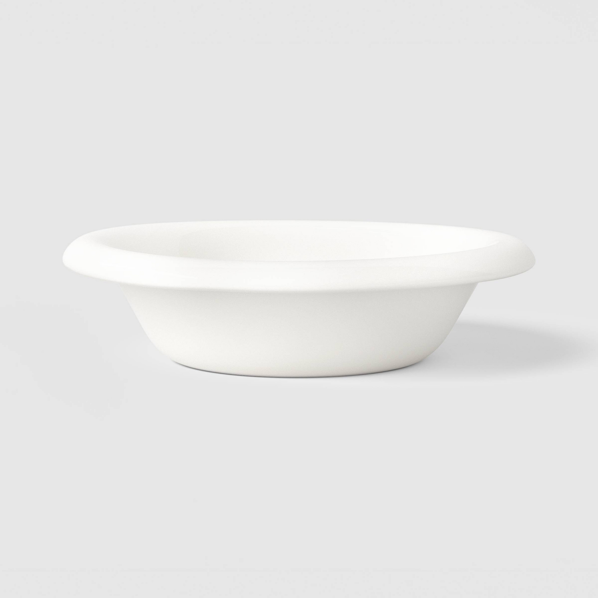 800ml Stoneware Round Rim Pasta Bowl Cream - Room Essentials™