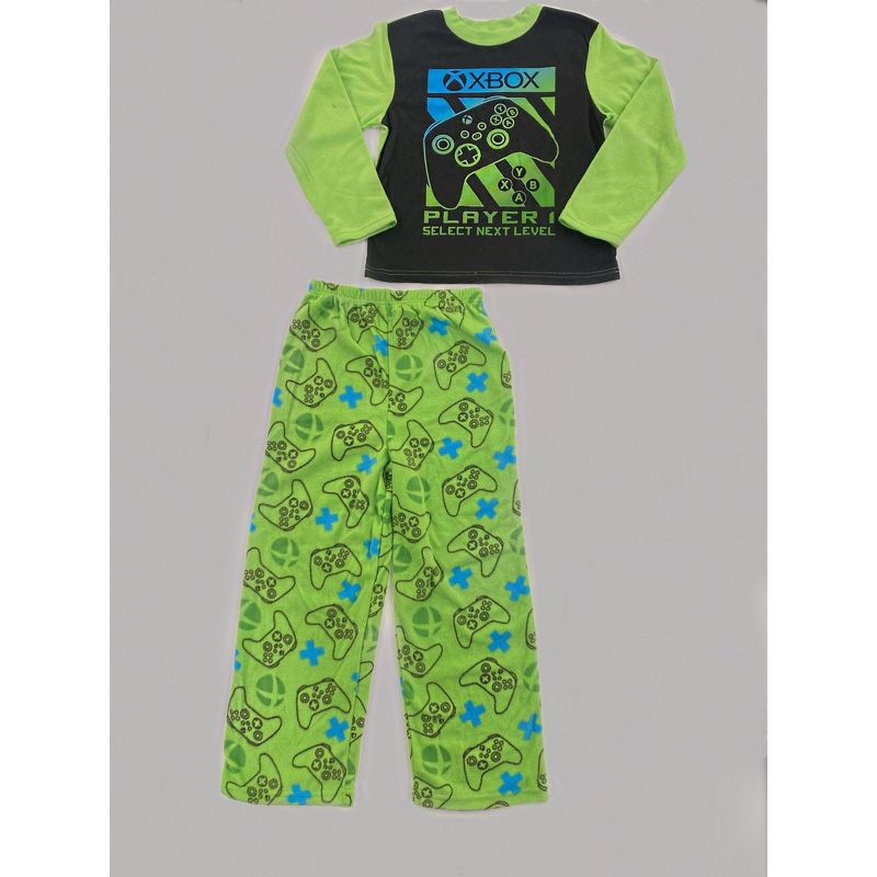 Boys&#39; Xbox 2pc Pajama Set - Green, 2 of 3