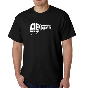 LA Pop Art Men's Word Art T-shirt - NY SUBWAY - 1 of 4