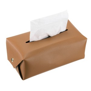 Unique Bargains Button Tissue Box Holder 1 Pc - 1 of 4