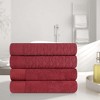 Premium Cotton Herringbone Medium Weight Bathroom Towel Set by Blue Nile Mills - 2 of 4