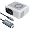 Impecca 120” Portable Home Theater Projector, 80 ANSI Lumens, 720P + USB-C to HDMI & Accessory Kit - 2 of 3