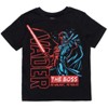 Star Wars Darth Vader Stormtrooper Millenium Falcon Mesh Graphic T-Shirt and Shorts Outfit Set Little Kid to Big Kid - 3 of 4