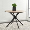 Rixley Dining Table - DTB5803A - Natural/Black - Safavieh - 2 of 4