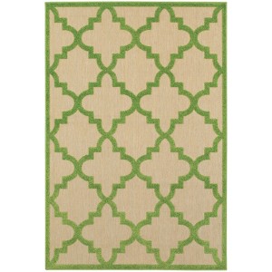 Oriental Weavers Cayman 660F9 Sand/ Green Indoor/Outdoor Area Rug - 6'7" x 9'6" - 1 of 3