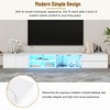 94.5" MDF Modern TV Stand with Faux Marble Top, Sideboard Cabinet with APP-Controlled LED Lights and 2 Drawers for Living Room or Entryway - 4 of 4