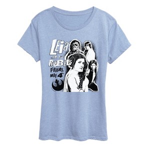 Women's - Star Wars - Leia And The Rebels Short Sleeve Graphic T-Shirt - 1 of 3