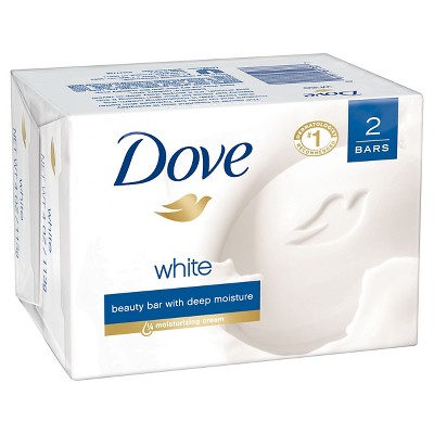 Dove White Beauty Bar 4 oz, 2 Bar