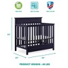 Dream On Me JPMA Certified Harbor 4-in-1 Convertible Mini Crib - image 4 of 4