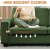 83" Modern Sofa, Corduroy 3 Seater Deep Seat Couch with Wide Armrest, Removable Washable Cushion Cover, Comfy Sofa - 4 of 4